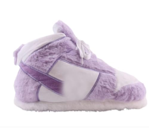 Image of Warm Furry Sneakers Slipper Comfy House Shoes Winter Plush Fuzzy Slipper Shoes For Women Men One Size Fits Most Fluffy Slides For Indoor Outdoor Bigfoot Gifts Houseshoes