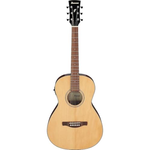 PF Series PN50TKE Acoustic Electric Guitar, Natural/Dark Brown Sunburst