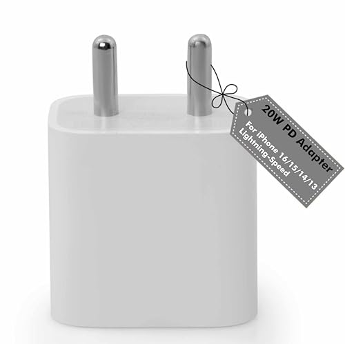 Image of HANYCONY 20W PD USB-C Port Fast Adapter | PD 3.0 Adapter for iPhone 16 15 14 13 12 Series | BIS Certified | Original Charging for Lightning-Speed (Support Upto 27W) |No Cable