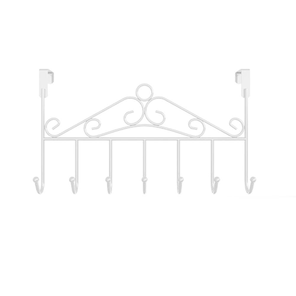 BFSAzasc Over Door Hanger Over The Door Storage Organizer Hanger Over Door Hook(White)