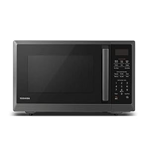TOSHIBA ML2-EM12EA(BS) Countertop Microwave Oven With Stylish Design As Kitchen Essentials, Smart Sensor, ECO Mode & Mute Function, 1.2 Cu Ft With 12.4″ Turntable, 1100W, Black Stainless Steel