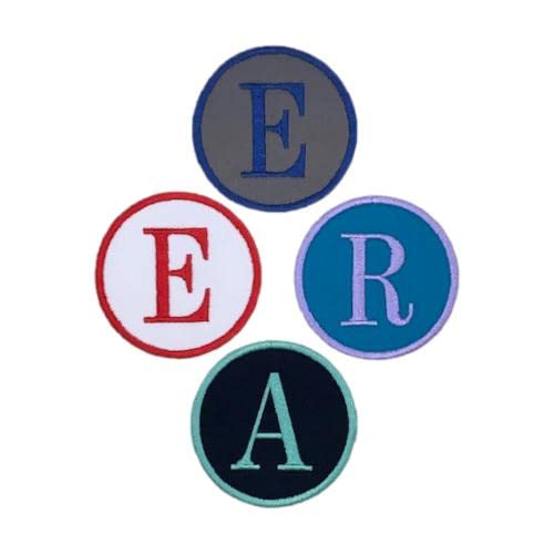 Custom Personalized Embroidered Monogram INITIAL Patch Iron