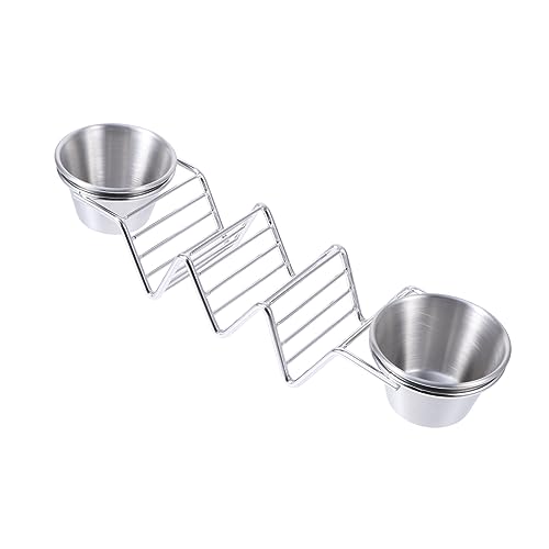 FUNOMOCYA 1pc Crepe Stand Aplastador De Tortillas Taco Holder Stand Wave Taco Holder Taco Tray Holder Taco Holder Tray Mexican Homemade Corn Tortillas Steel Taco Rack Silver Stainless Steel