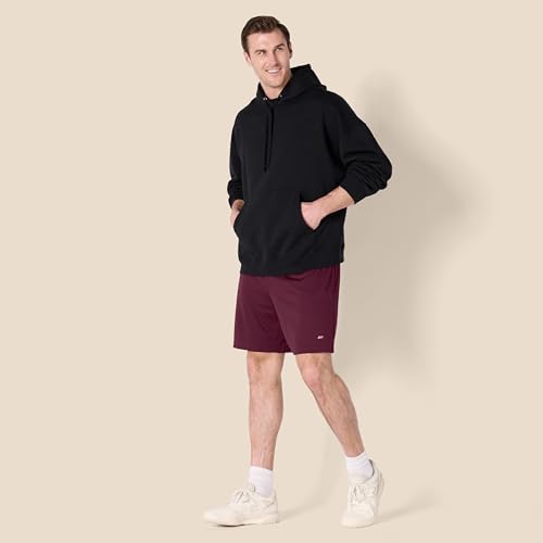 Amazon Essentials Men's Athletic Basketball Gym,Performance Tech Loose-Fit Training Shorts, Pack of 2, Burgundy/Navy, Large - Image 8