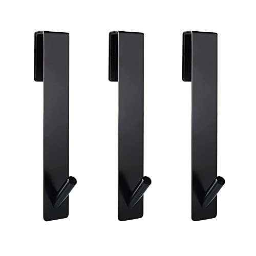 Duschtürhaken, Über Glastür Duschtuchhalter, Edelstahl Rahmenlose Glashaken für Badezimmerdekor (3 Packungen) Cover