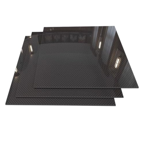 CKSEKD 1PCS 3K Surface Twill Matte Glossy Carbon Plate Panel Sheets, High Composite Hardness Material Carbon Fiber Board (Color : Plain Matte, Size : 245x300x0.5mm)