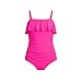 Women One Piece Swimsuits 2026 Cute Slimming Tummy Control Bathing Suits Fashion Ruffle Halter Swim Suit Hot Pink