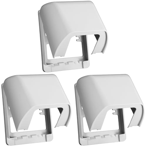 Angoily Single Outlet Covers Box, 3pcs Outdoor Waterproof Outlet Plug Cover, outlet cover weatherproof for outdoor bathroom toilet shower room