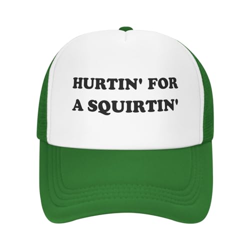 Image of Hurtin for A Squirting Hat Funny Trucker Hats Adjustable Classic Fishing Cap for Men and Women Black