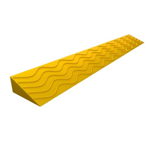 Rampa de plástico reforzado y resistente al desgaste para robot aspirador, tira de rampa, alta capacidad de carga (amarillo, 100 x 8 x 2 cm) miniatura 1