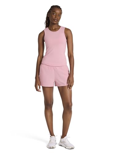 Reebok Women’s Mastermind Medium Impact Tank Top with Built-in Sports Bra, Vector Dusty Rose, Large - image 3