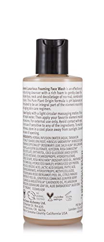 Max Green Alchemy elemeni Luxurious Foaming Face Wash - 4.2 Fl Oz Bottle - Gentle, Facial Cleanser, pH Balanced, Creamy Foam, Removes Dirt and Impurities, Lactic Acid Moisturizes, Vegan image 5