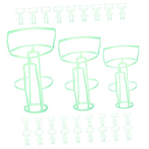 WOFASHPURET 30個 輸液ネットバッグ 吊り下げ輸液ボトルネット 輸液ぶら下げネット 生理食塩水ボトルホルダー 輸液ボトルホルダーケージ 注入のびんの網 Green プラスチック