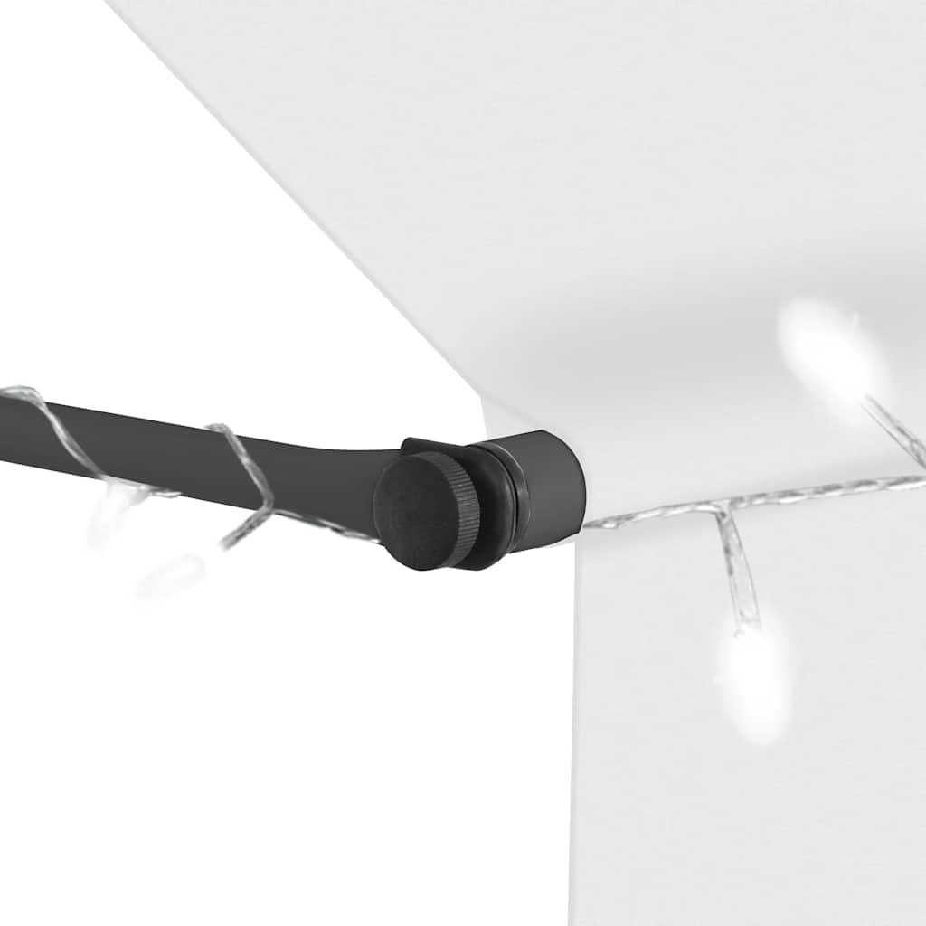 Genérico Toldo Manual retráctil con LED Crema 100 cm,Casa y jardín,Jardín,Artículos de Exterior,Toldos-145869