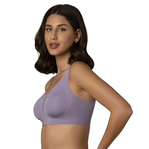Image of Amante Non Padded Non Wired Full Coverage Invisible Support Seamless Adjustable Straps Skins Invisi Support Bra BRA02001