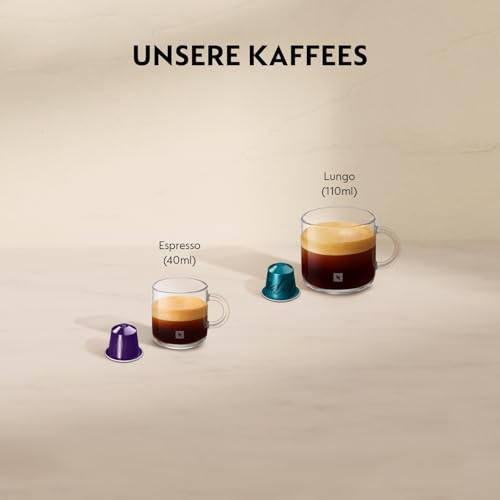 NESPRESSO DE’LONGHI Inissia Creme Weiß Original Kapselmaschine EN80.CW – Ansicht 3