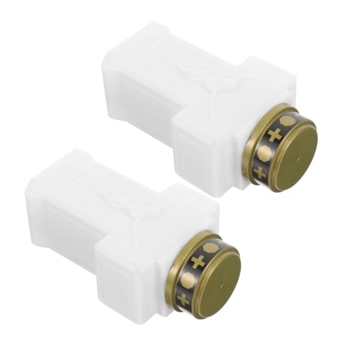 Housoutil Lume Di Candela Elettrico Senza Fiamma Per Cimitero E Giardino Candela Commemorativa a Batteria Luce Decorativa Per Tombe E Esterni Lampada Led Portatile