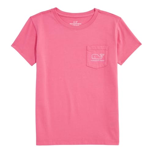 vineyard vines Girls' Vintage Whale Two-Toned Short-Sleeve Pocket Tee2