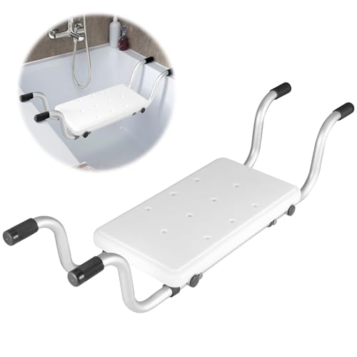 3 IN 1 Bath Seat for Elderly Bath Board,Non Slip Bath Seat for lderly Disabled Injured,Suspended Bathtub Bench Board Seat,Shower Stool Bath Chair, Non Slip Safet Mobility Aid Chair