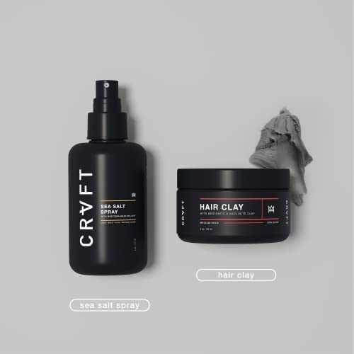 CRVFT Hair Clay 2.8oz + Sea Salt Spray 6oz Bundle miniatura 2