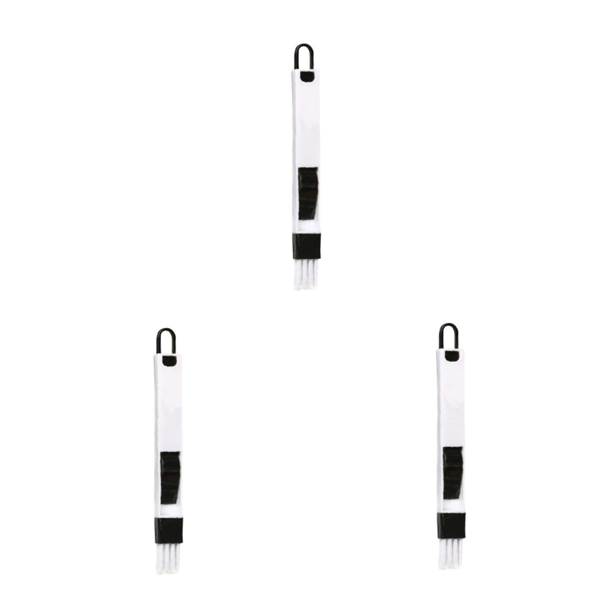 FOMIYES 3pcs Window Groove Brush Tool Cleaning Brush Keyboard Cleaning Tools Keyboard Cleaning Brush Keypad Cleaning Tool Household Cleaning Tool Corner Cleaning Brush Black
