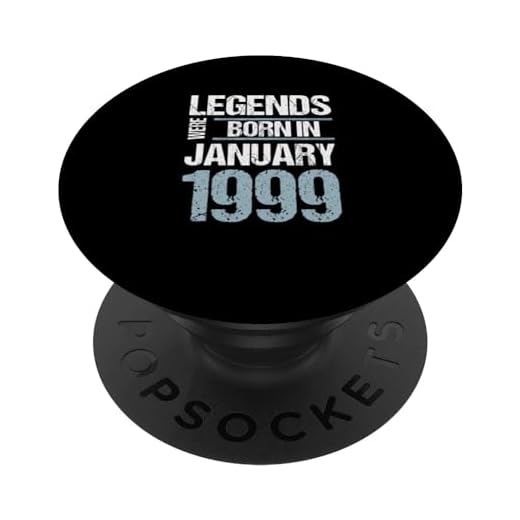 Las leyendas nacieron en enero de 1999 Cumpleaños PopSockets PopGrip Intercambiable