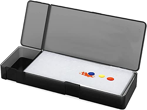 Wet Palette für Miniaturen Bemalen, Nasspalette für Modellierung Acrylfarben mit 60 Hydroblättern, Stay Wet Palette, um Ihre Farbe Länger Nass zu Halten Cover