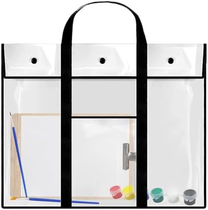 Borsa da disegno A2 A3 A1 borsa da trasporto per tavolo da disegno impermeabile cartella per il trasporto pittura artista borsa multifunzione con manici per esterni in tela, A2, 66x54cm, Pratico