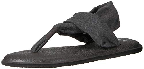Sanuk Women's Yoga Sling 2 Sandal, Charcoal, 8 M US