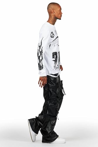 Men's Lenz PU Stacked Leather Jean3