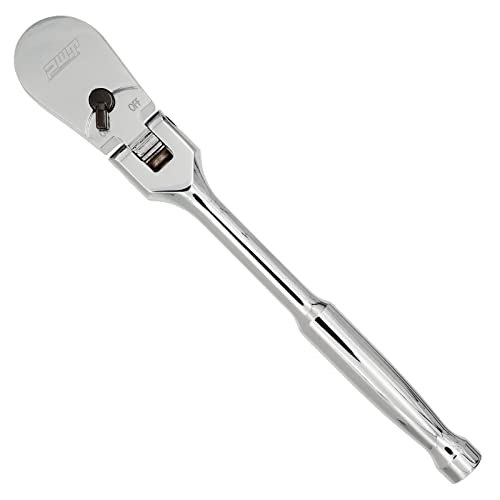 PWT ラチェットハンドル ソケットレンチ 首振り 差込角 6.35mm 1/4インチ 9段階フレックス 長さ6インチ 90枚ギア SRH14FLSH6