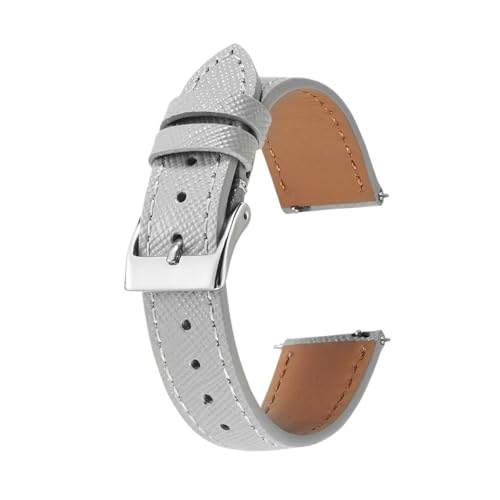 Correa de reloj de piel hecha a mano con patrón de palma artesanal de 20mm