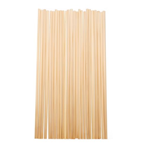 100 pitillos desechables de trigo 20 cm biodegradables miniatura 1