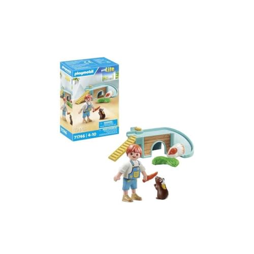 Enfant 2 Cochons D'inde Et Accessoires Playmobil La Boite - vue 7
