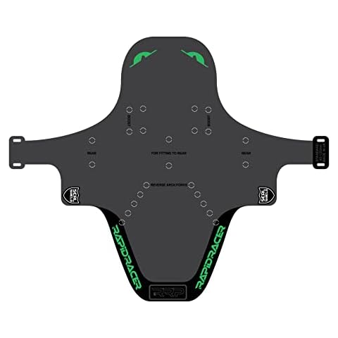 RRP Rapid Racer Products Unisex Enduroguard Mudguard, Black/Green, S UK Cover