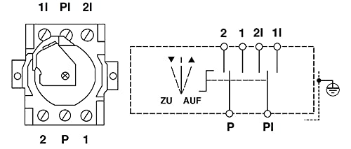 geba Schalteinsatz J-2R/2 zweiseitig rastend für Schlüsselschalter 2-polig Art. Nr. 600.1402.00 Zweifach-Raster unteranderem passend zur BaureiheJ,JR,S der Marke geba, weiß/schwarz