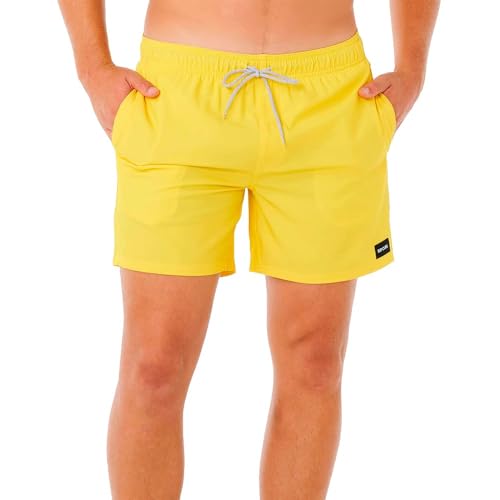 RIP CURL Pantaloncini da surf da uomo, offset Daily Volley, giallo acceso, XL