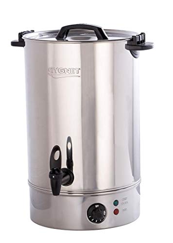 Burco 20 Litre Cygnet Water Boiler, Manual Fill, MFCT1020, 9 heat Settings, Easy Clean, Safety Cut Out, 120 Cups