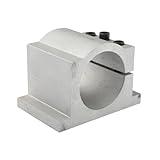 TopHomer CNC Motor Bracket, Cast Aluminum Spindle Motor Bracket Clamp with Screws Tool Set for CNC Engraving Mill Machine (XL)