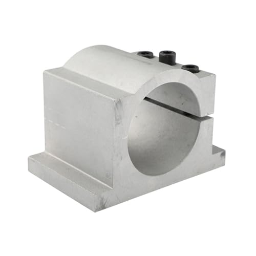 TopHomer CNC Motor Bracket, Cast Aluminum Spindle Motor Bracket Clamp with Screws Tool Set for CNC Engraving Mill Machine (XL)