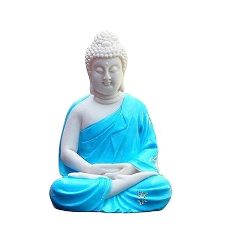 GAURVI ENTERPRISES Antique Handcrafted Dhyan Buddha Statue Aquarium Pond Fountains and Water or Fish Tank (Sky Blue) (B0D5MCZ3P3) Amazon Price History, Amazon Price Tracker