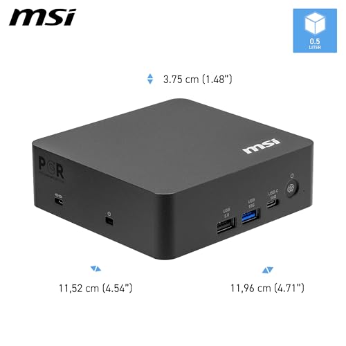 Image of Cubi NUC AI+ Barebone Desktop, Intel Core 9-386H, 2X DDR5 Slots (up to 64GB), Copilot+ PC, WiFi 7, 3 Year Advance Replacement (3MG-006BUS)