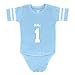 Little King College Football #1 Infant Jersey Game Romper-Ole Miss-Powder Blue-18 Months