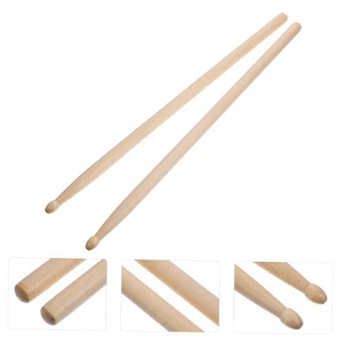 6 pares de baquetas profesionales de madera de arce miniatura 4