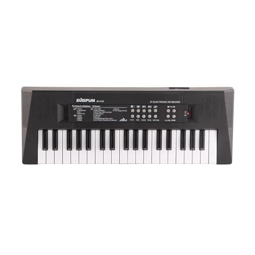 Teclado Musical Educativo, 37 Teclas, con Micrófono Integrado, Compacto, Tipo Piano y Numérico para Niños