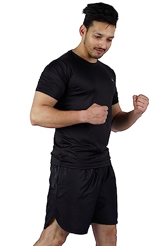 Image of Men's Regular Fit Half Sleeve Sports Lite Running & Gym T-Shirt (Pack of 1)