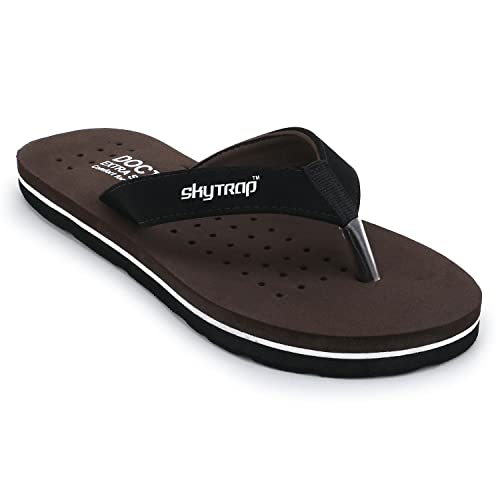 Image of Skytrap Women Maroon, Black Nubuck Slippers Flipflop Combo of 2