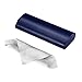 FINTIE Brillenetui Metall Aluminium - Tragbare Hardcase Flach Brillen Etui mit Brillenputztuch für Herren und Damen, Marineblau