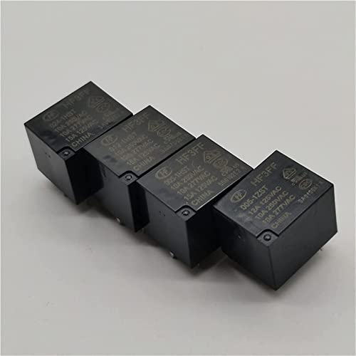FINPAN Relay 5pcs Industrial Electronic Circuit Board DIY hf-3ff-5 005 009 12 012 24 024 VDC - 1zst 1hst Relay for Household appliances (Size : HF3FF-024-1ZST-5pin) - Thumbnail 2