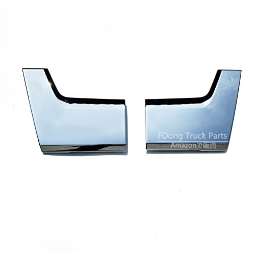 三菱 ふそう 17スーパーグレート バンパー用 ナンバーサイドガーニッシュ クロームメッキ 左右セット 交換タイプ トラック用品 外装 トラック部品